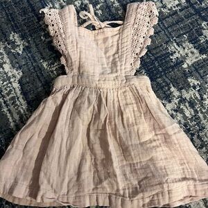 Charming Pink Lace Kids Dress